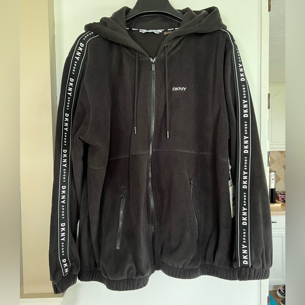 DKNY Womans fleece Hoodie Jacket